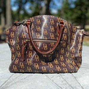 Dooney and Bourke 1975 monogram satchel